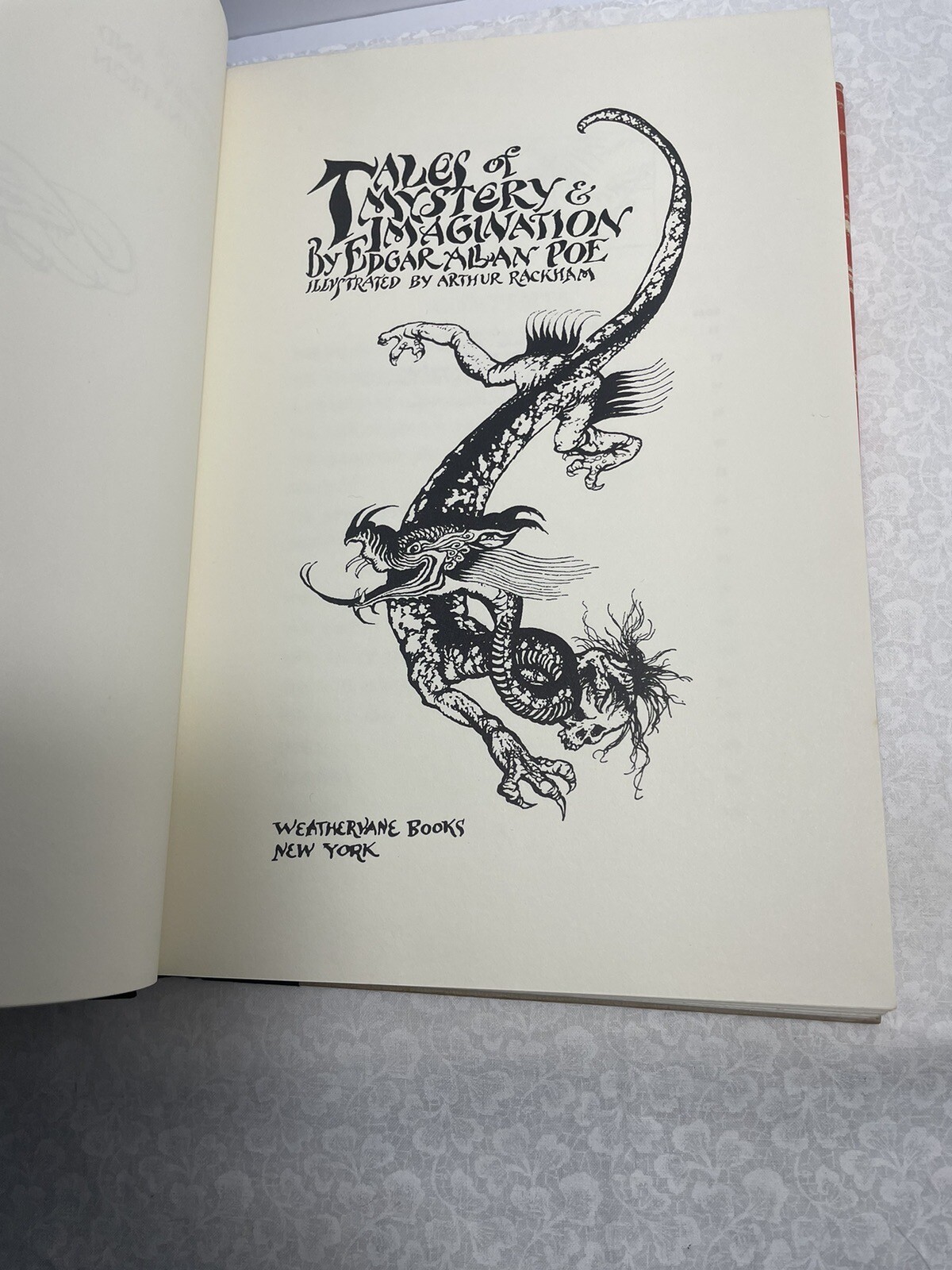 Vintage 1935 «POE’S TALES OF MYSTERY & IMAGINATION» 317-Page Hardcover