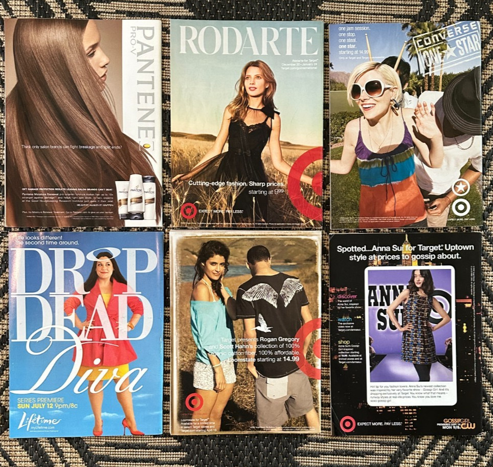 Vintage Lot of 6 US Weekly Magazines 2009 Celebrity Gossip Fashion Party Life