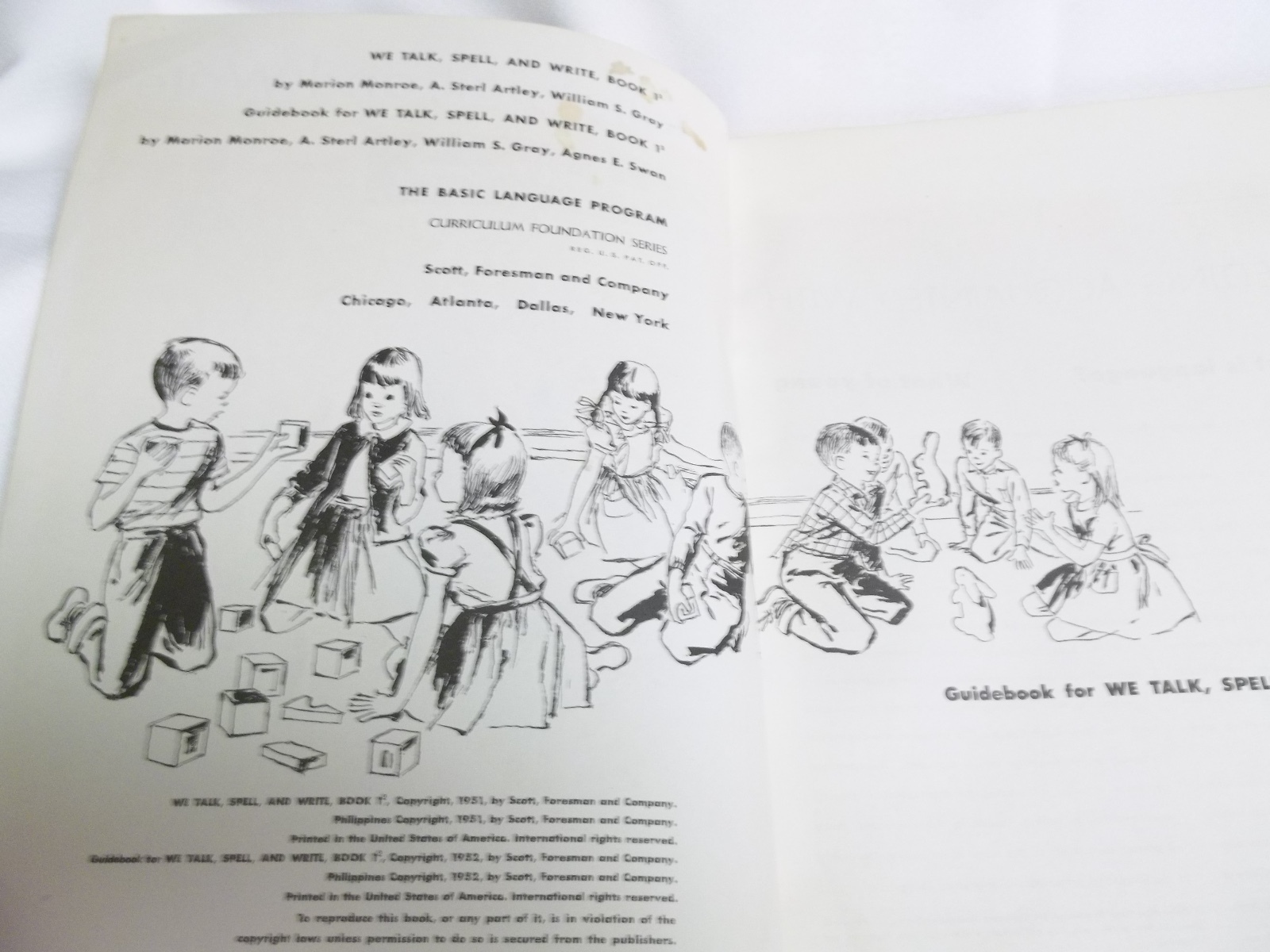 Vintage 1951 Dick & Jane «We Talk, Spell and Write» 1.2 Teacher’s Edition