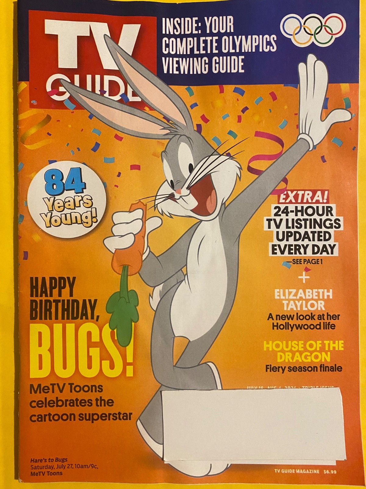 BUGS BUNNY tv guide SCOOBY-DOO yogi bear JETSONS Flintstones COBRA KAI batman