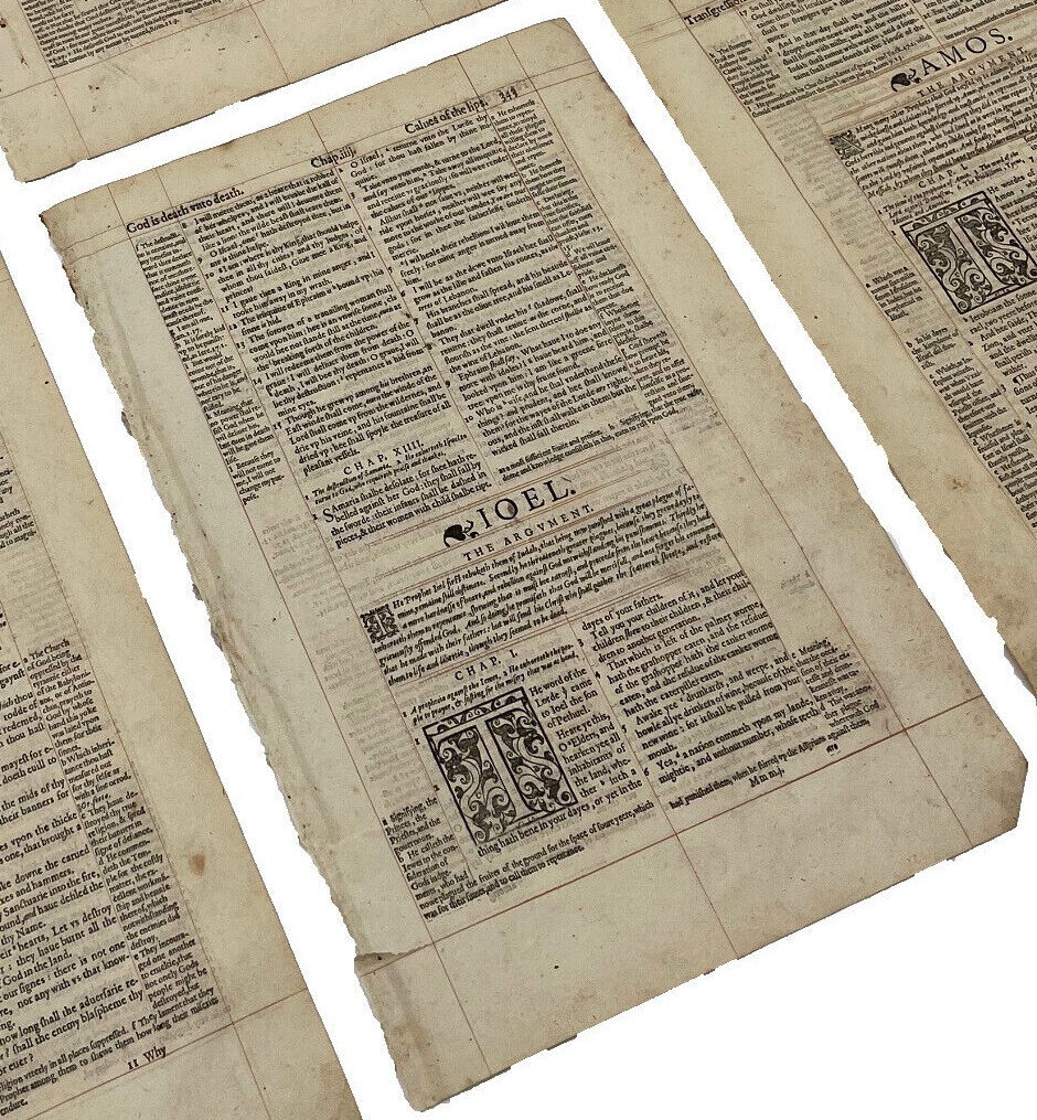 1597 Geneva Folio Breeches Bible Page – Select Your Passage from the List