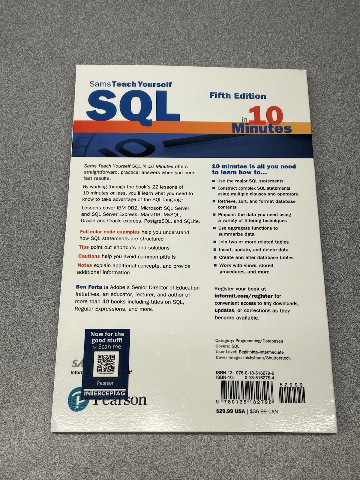 SQL in 10 Minutes a Day, Sams Teach Yourself