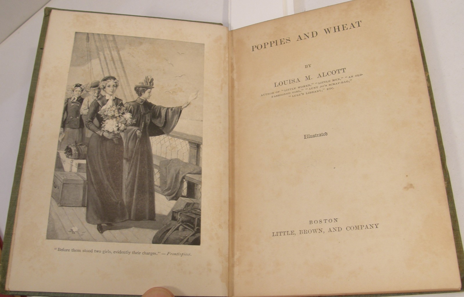 1900 POPPIES & WHEAT LOUISA MAY ALCOTT HB LITTLE BROWN & CO