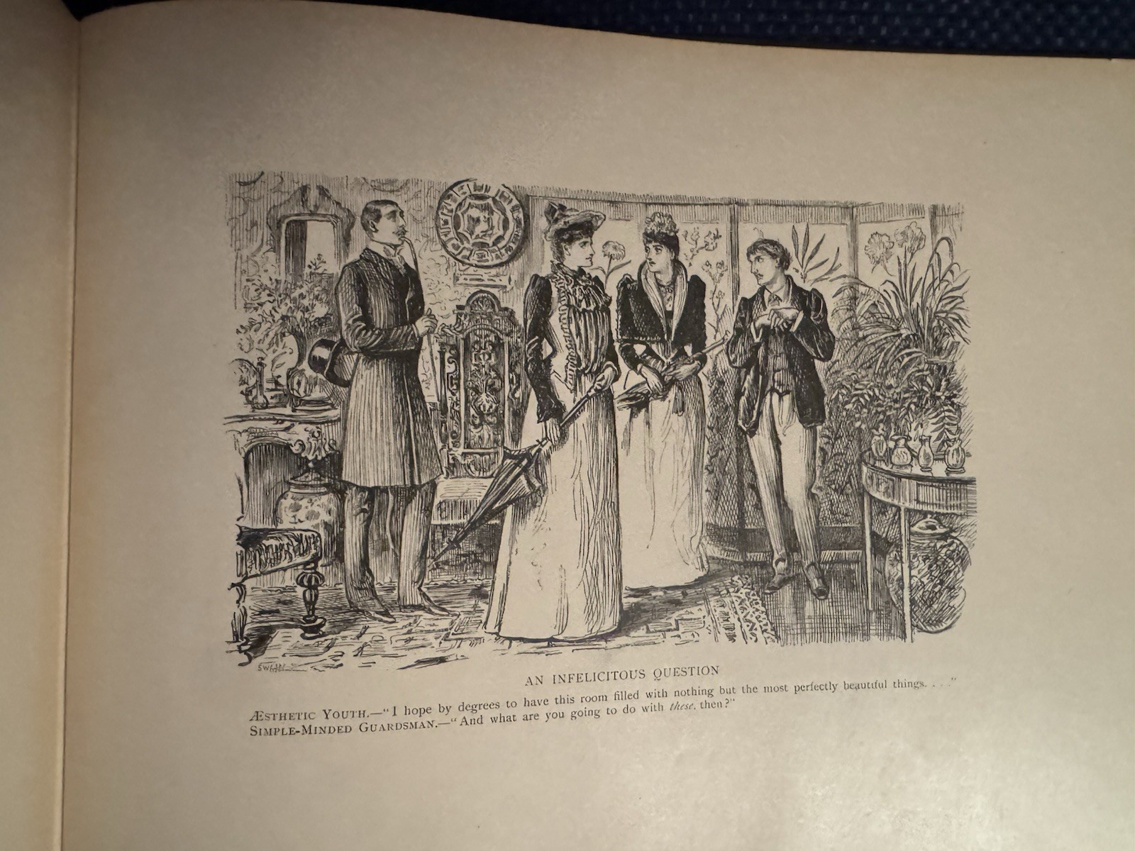 Antique Book-ART-«English Society» Sketches by George DuMaurier;1897; XL Piece
