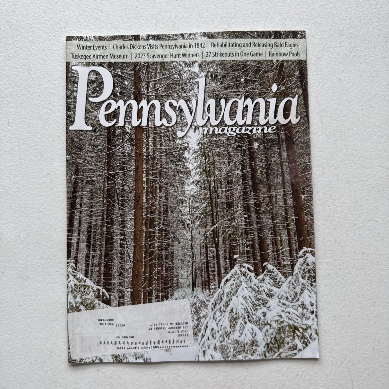 Pennsylvania Magazine January/February 2024 Volume 47 No. 1
