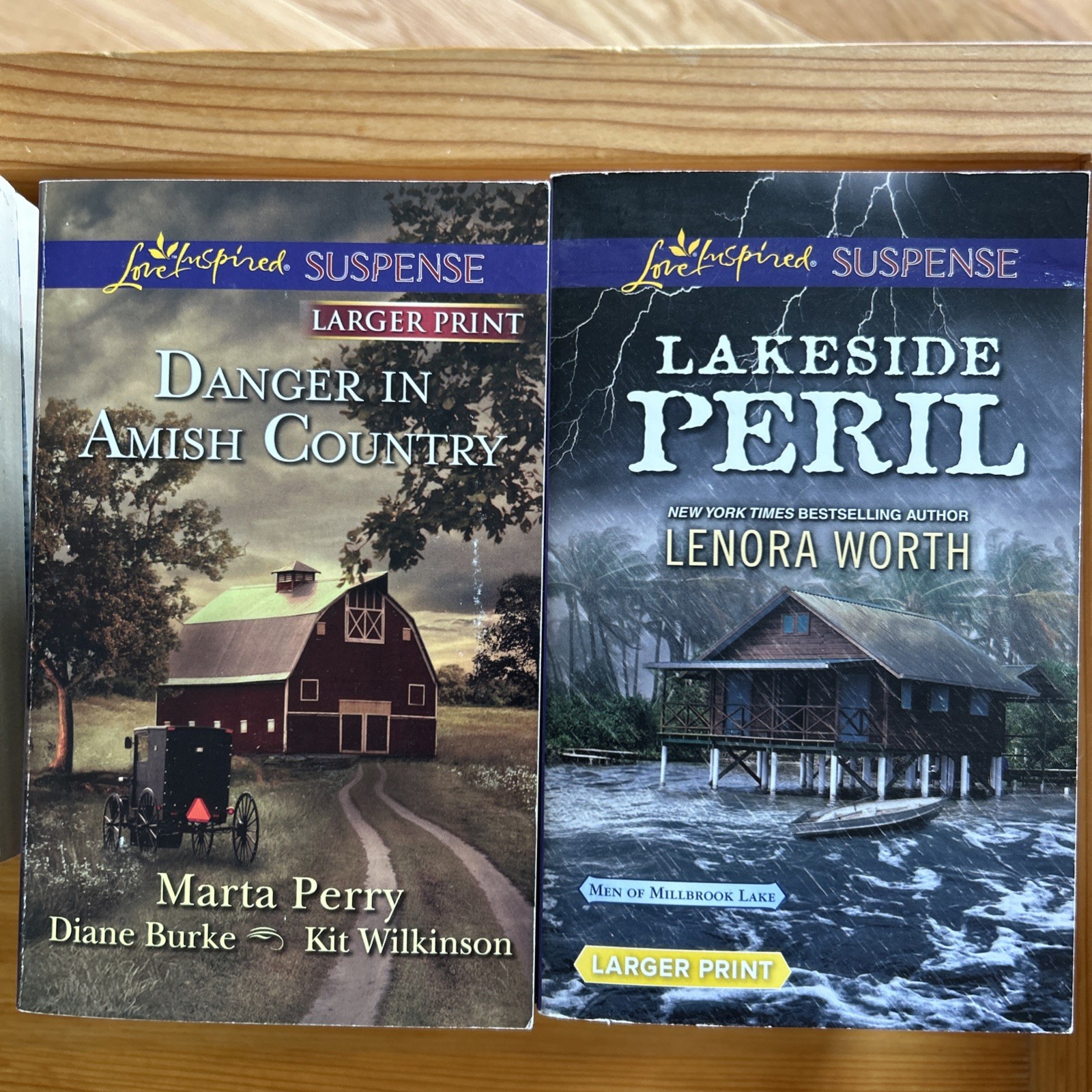 Love Inspired Suspense Inspirational Romance Paperback Larger Print Lot of 25