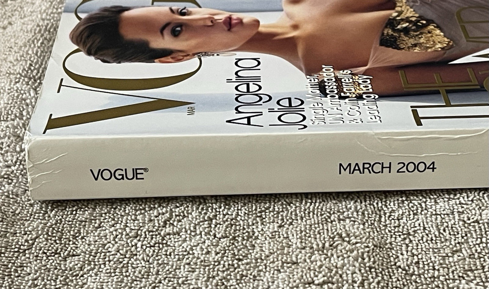 VOGUE Magazine • Angelina Jolie Cover • March 2004 • 606 pages • The Power Issue
