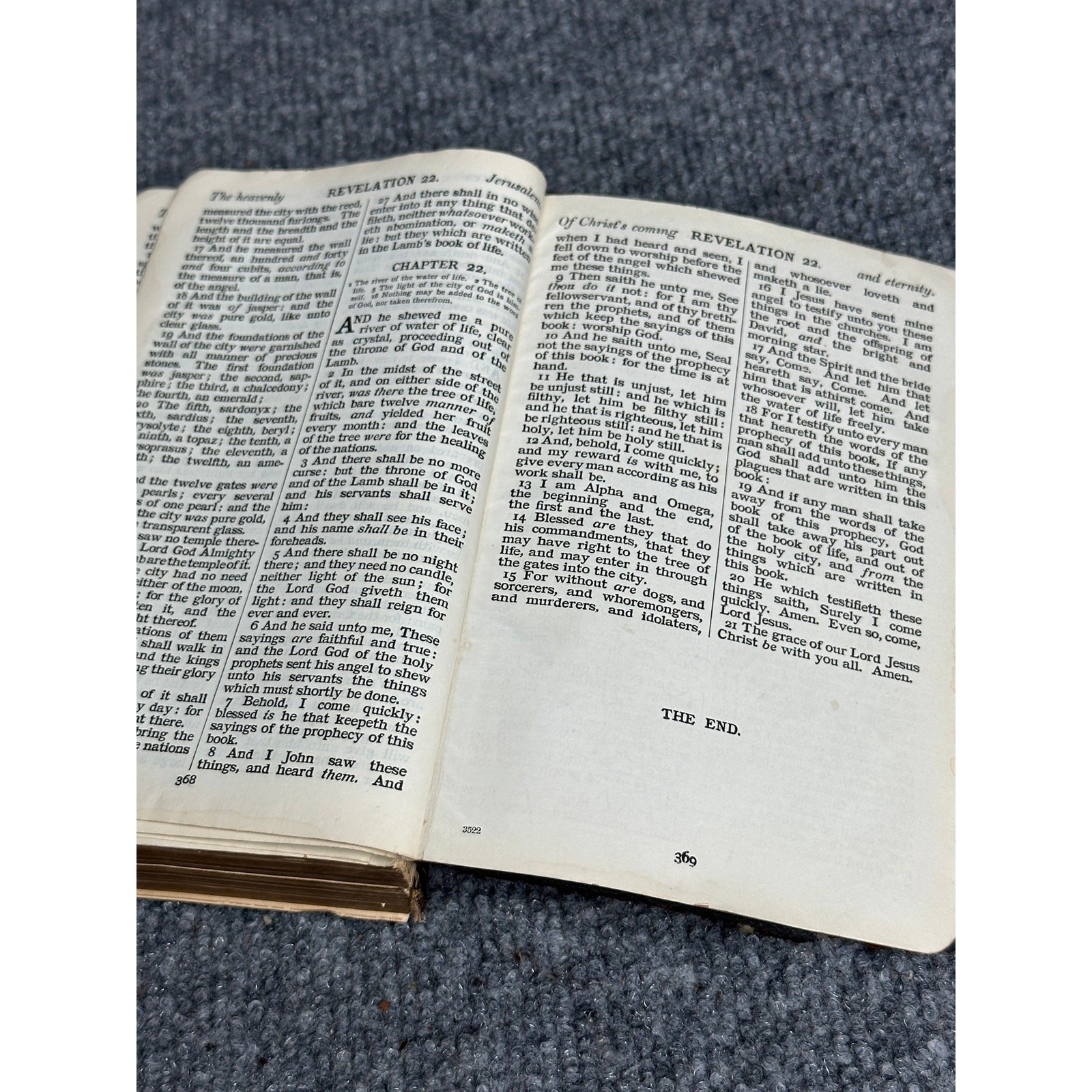 Antique 1920s Oxford KJV Holy Bible leather India paper Brevier 16mo pocket size