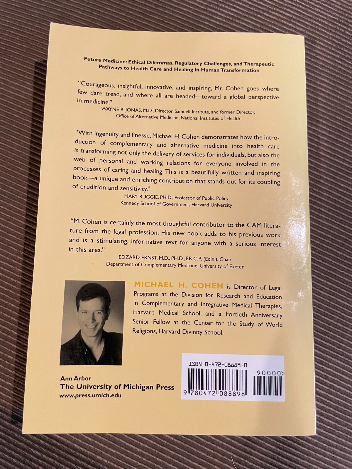 Book, «Future Medicine» by Michael H. Cohen This book looks brand new, 317 pages