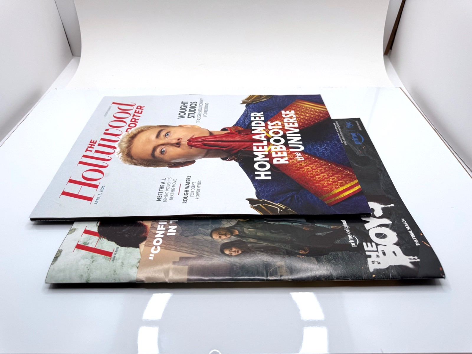 The Hollywood Reporter April 8 & June 10 2026 Homelander The Boys Antony Starr