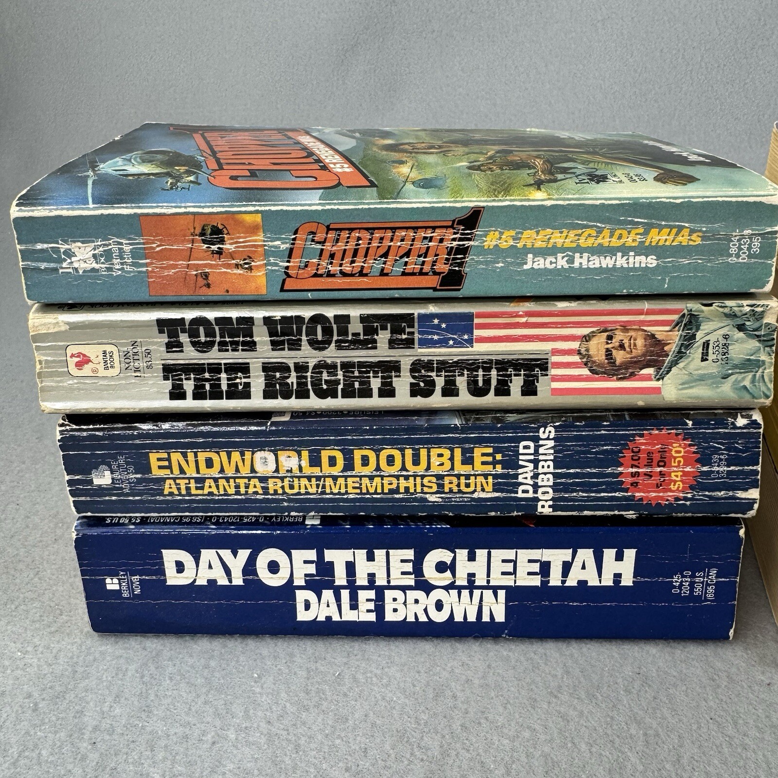 Lot of 8 Vtg Military War Paperback Books World War II, Space Race CIA Cold War