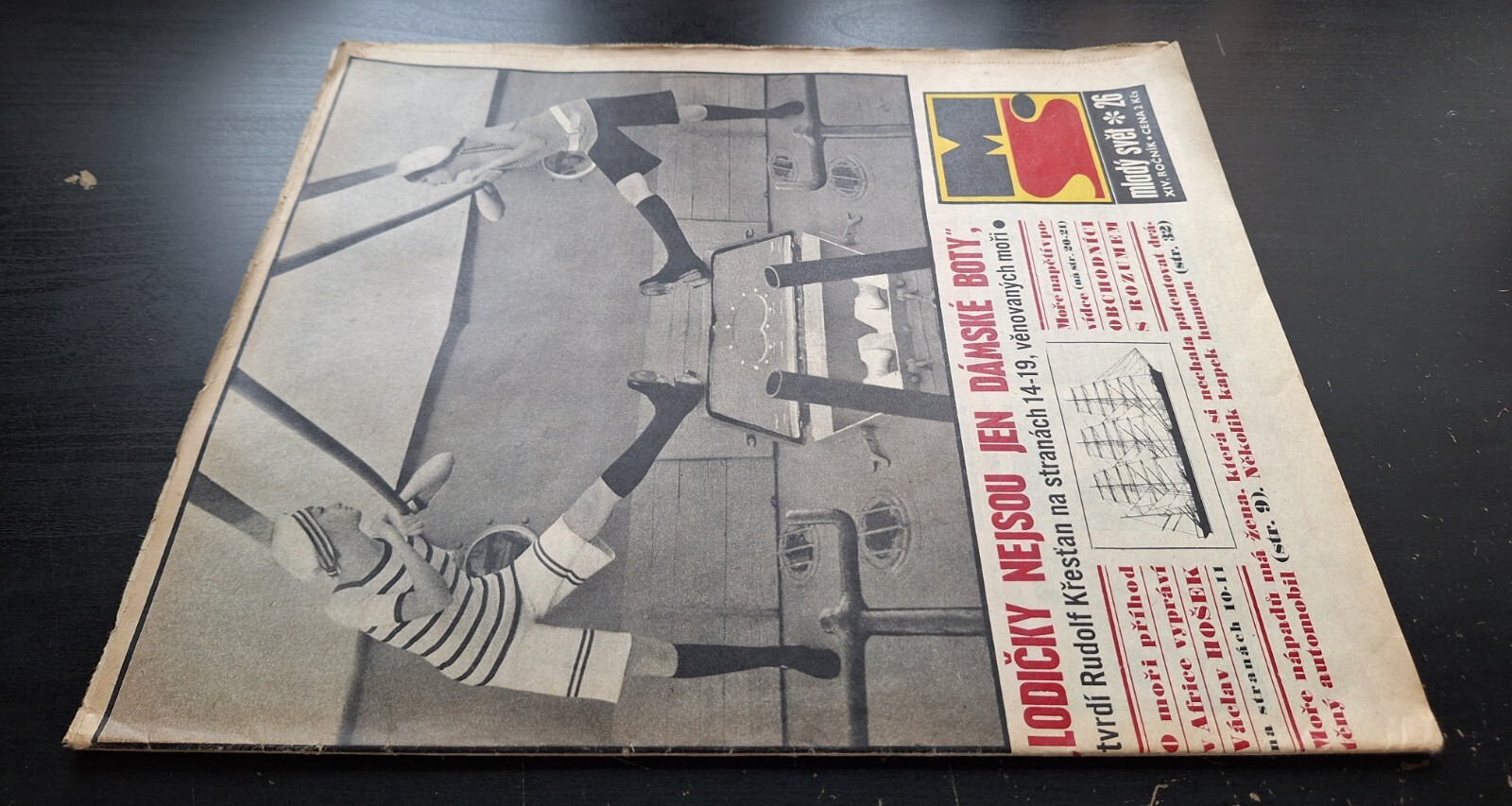KAJA SAUDEK – COMIC LIPS TULLIAN No. 23, CZECH MAGAZINE MLADY SVET, No. 26/1972