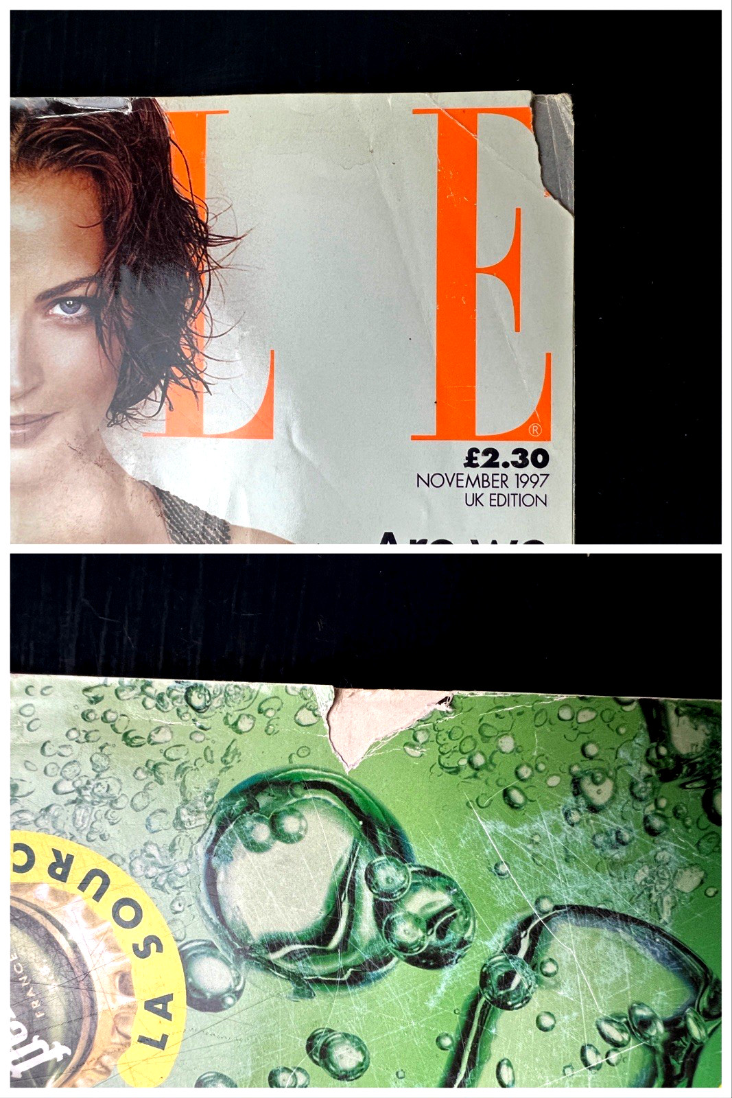 Elle UK British Magazine / Lot of 3: June, July, & November 1997 / Spice Girls