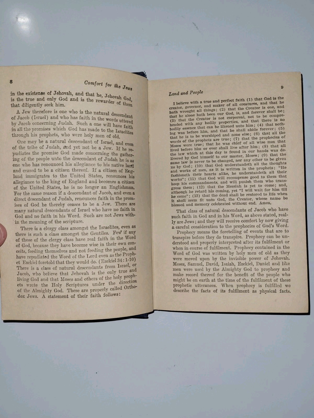 Comfort for the Jews, 1925 J.F. Rutherford Watchtower IBSA