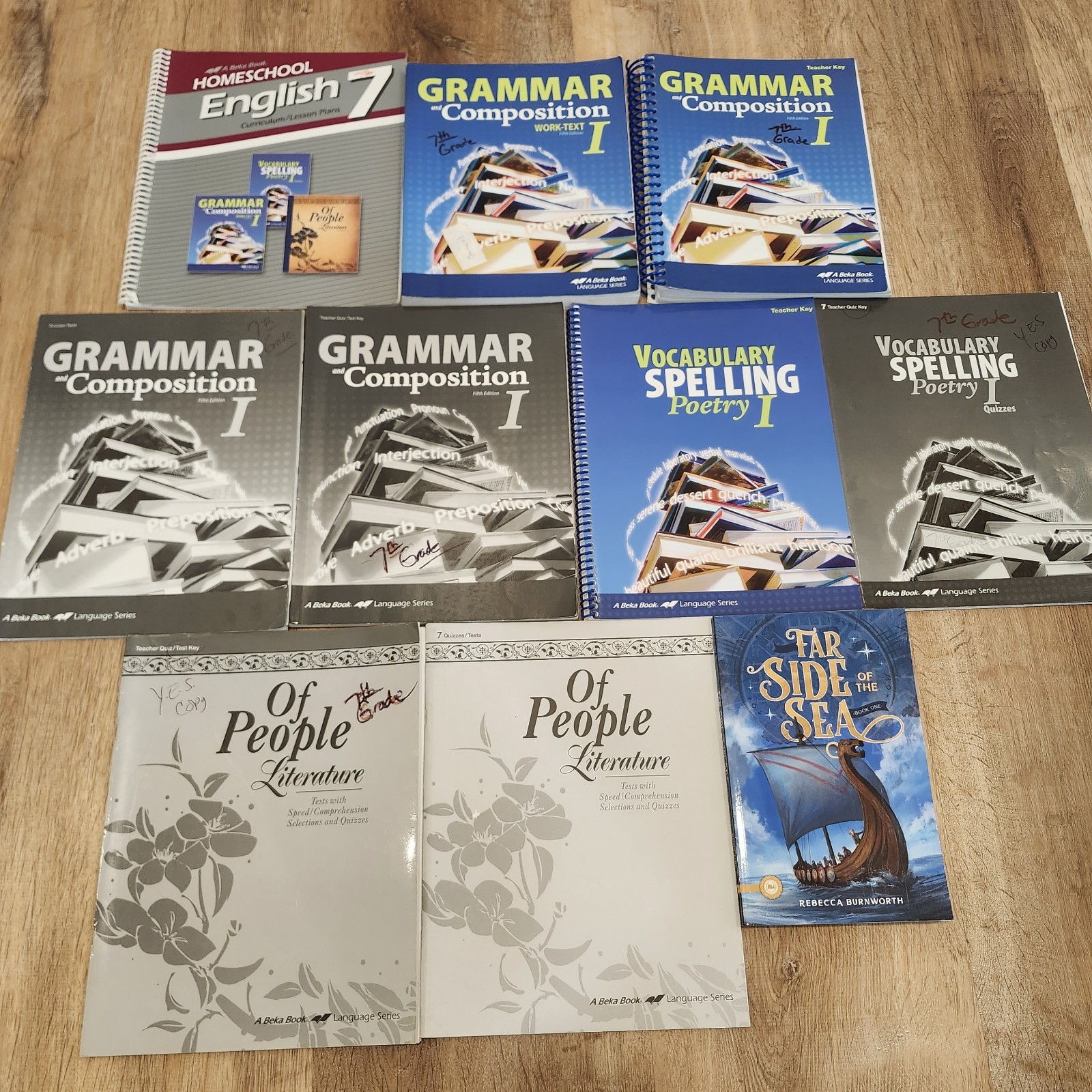 ABEKA 7th Grade Curriculum Complete* Set History Science English Mathematics +