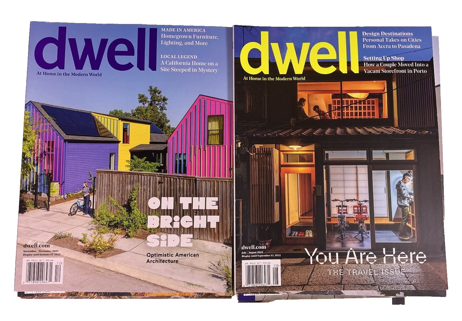 DWELL Lot x 8 (’22-’24) Magazine: At Home in the Modern World, Interior Design