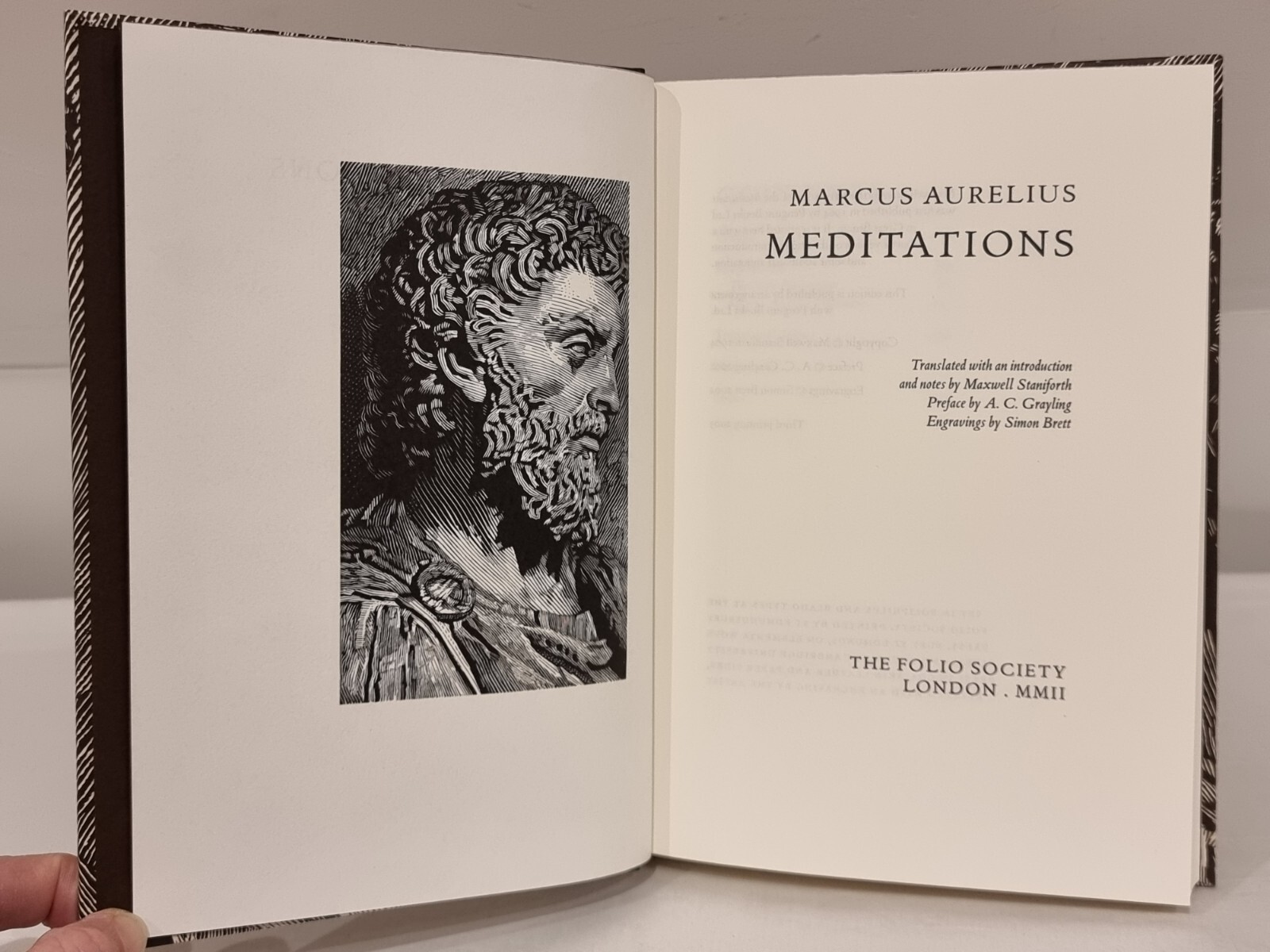 Meditations by Marcus Aurelius – Folio Society – Philosophy – 2002 1st ed. – VGC