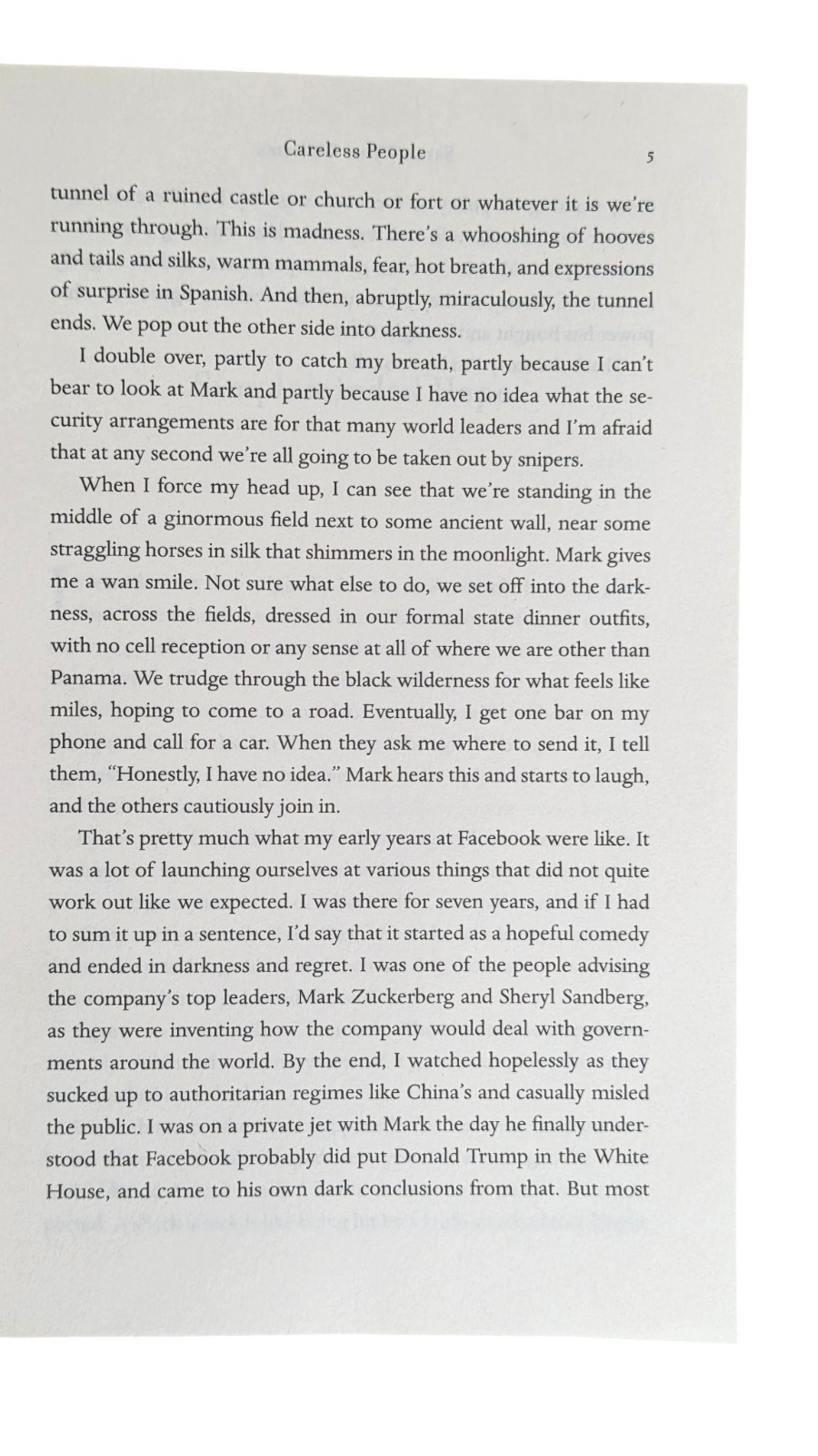 Careless People Sarah Wynn-Williams Memoir Hardcover Facebook Power Greed 2025