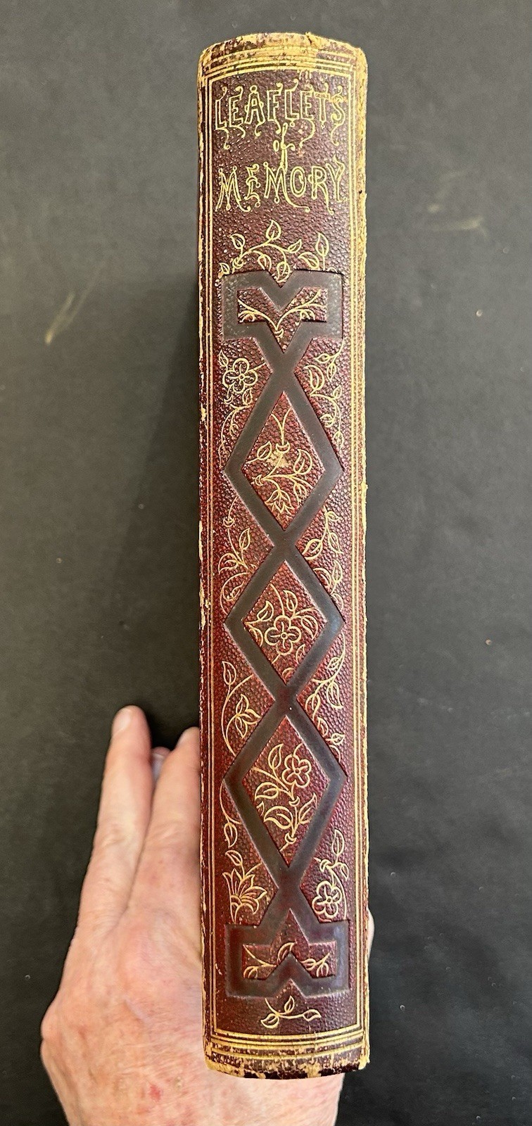 1856 LEAFLETS OF MEMORY Poetry / Prose Annual / Gift Book / Leavitt & Allen NY