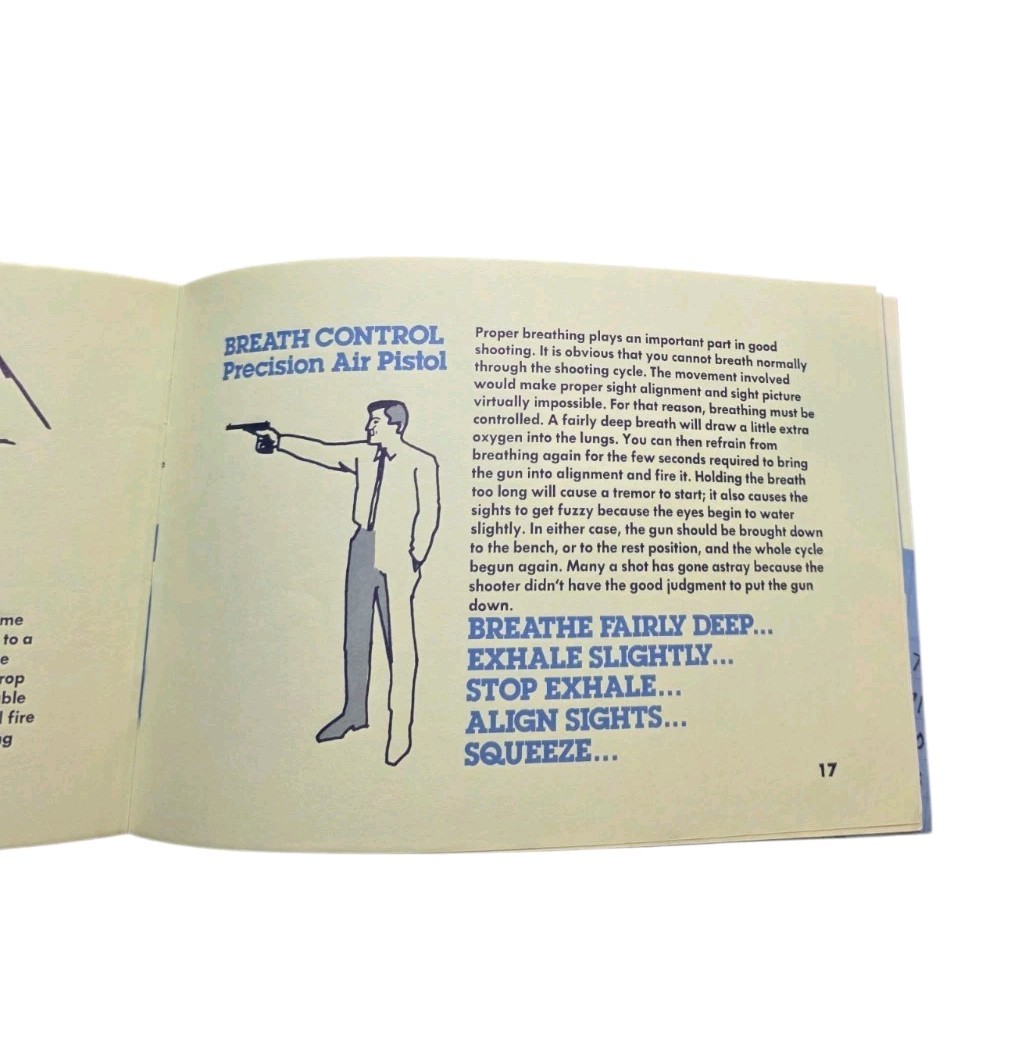 Vintage NRA Air Gun Training Manual Booklet Rifle Pistol Targets Guide