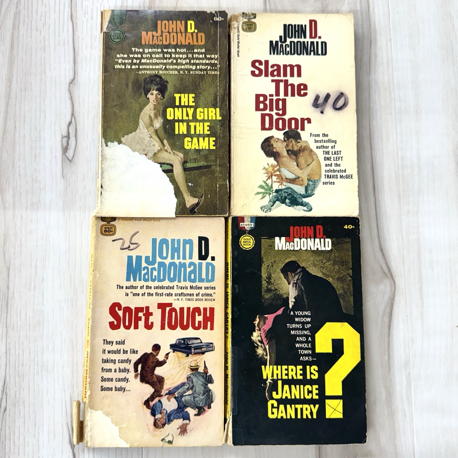 VTG Lot 36 John D MacDonald Paperback 20-Book Travis McGee Series Fiction Novels