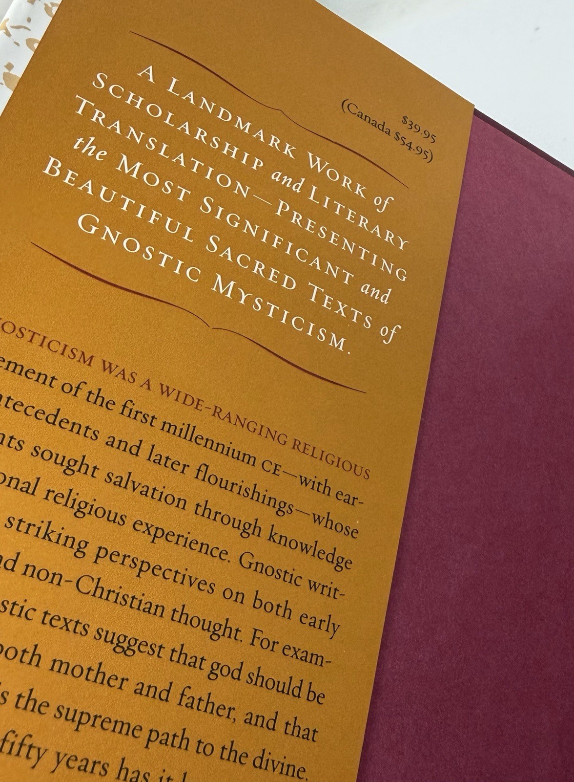 Gnostic Bible : Texts of Mystical Wisdom from the Ancient & Medieval Worlds Book