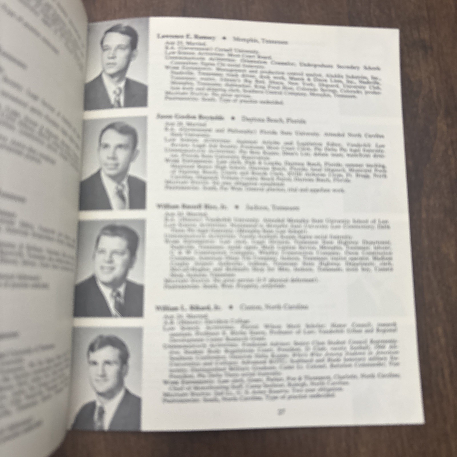 Yearbook Vanderbilt University School of Law Class of 1970 Softcover 47 Pages