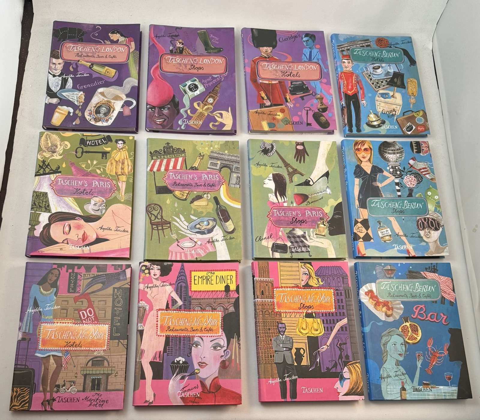 Taschen-12 Book Box Set w/Org Slipcase-Paris London Berlin N.Y.-Travel-RARE