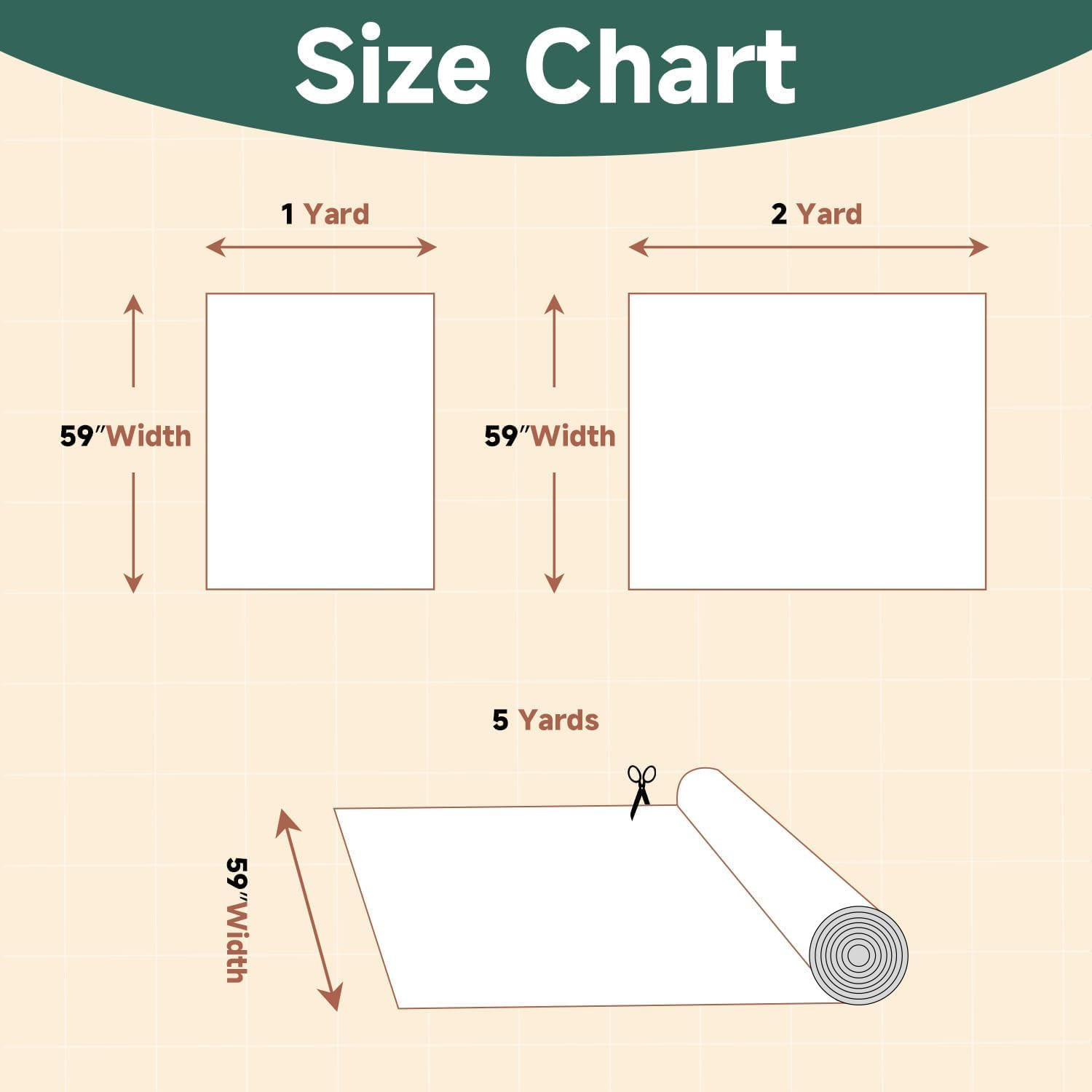 Canvas Fabric by the Yard, 59» Wide, 10Oz Premium Natural Cotton Duck Canvas Fa