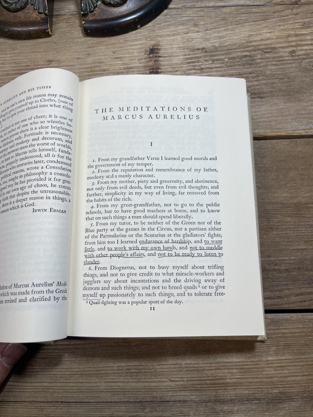 Meditations, Marcus Aurelius Lucian & Justin Martyr; Stoic Classics Club HC 1945