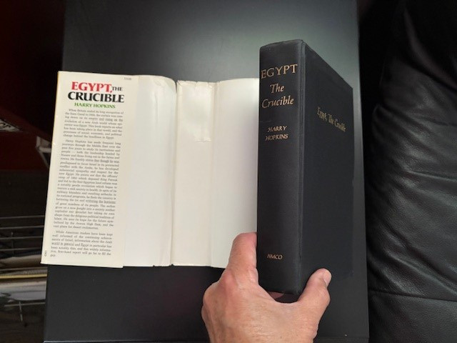 *Egypt The Crucible* Harry Hopkins HC/DJ/FIRST PRINTING STATED 1970 VG