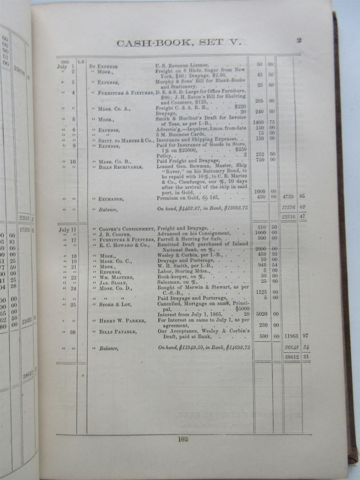 The Science and Practice of Bookkeeping 1886 hardcover 448 pages