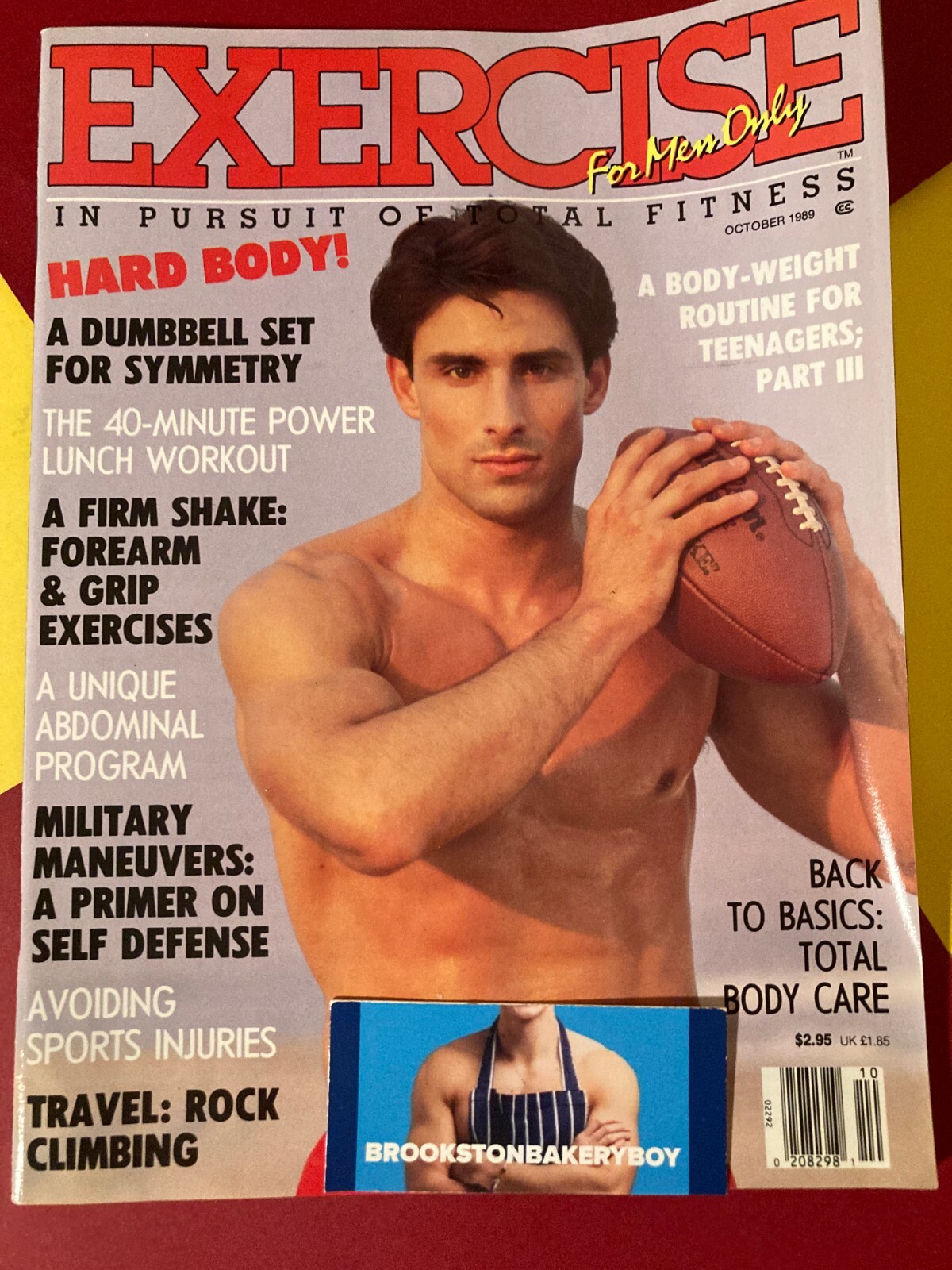 EXERCISE FOR MEN MAGAZINE, Oct. 1989, EXERCISE, FITNESS, HEALTH, MEN’S INTEREST