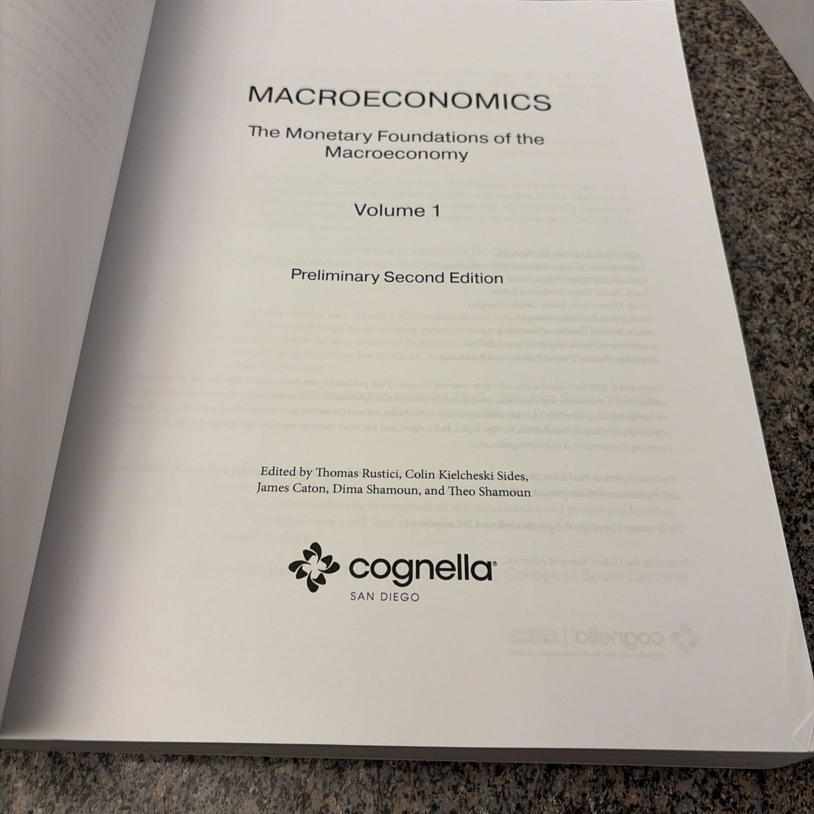 Macroeconomics: The Monetary Foundations of the Macroeconomy Vol. I by Rustici