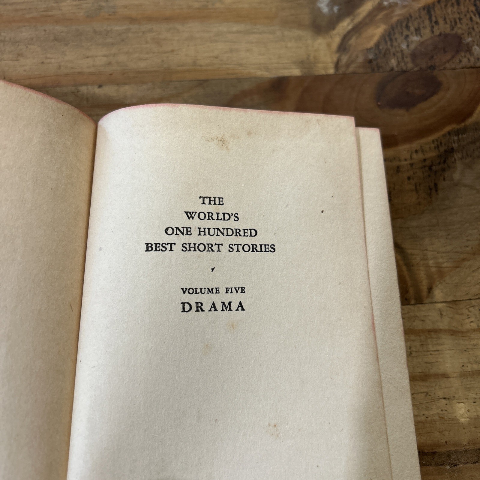 The World’s One Hundred Best Short Stories Volume 5 Drama Funk & Wagnalls 1927