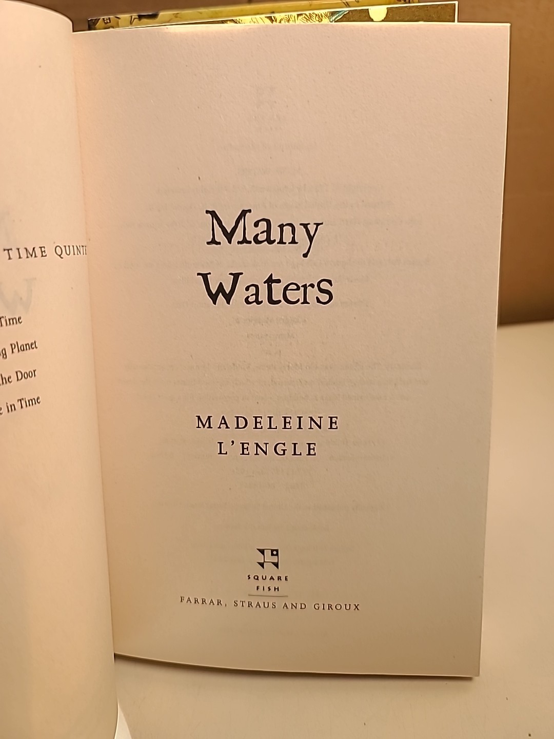 A Wrinkle in Time Madeleine L’Engle Square Fish 2007 13th Printing PB