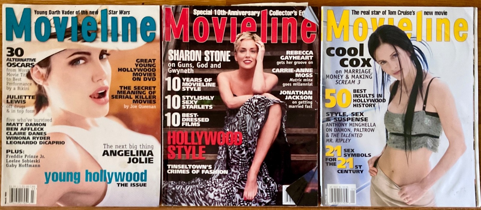Movieline Magazine LOT of 3 VTG Issues March, Sept & Dec 1999 GOOD – ACC COND