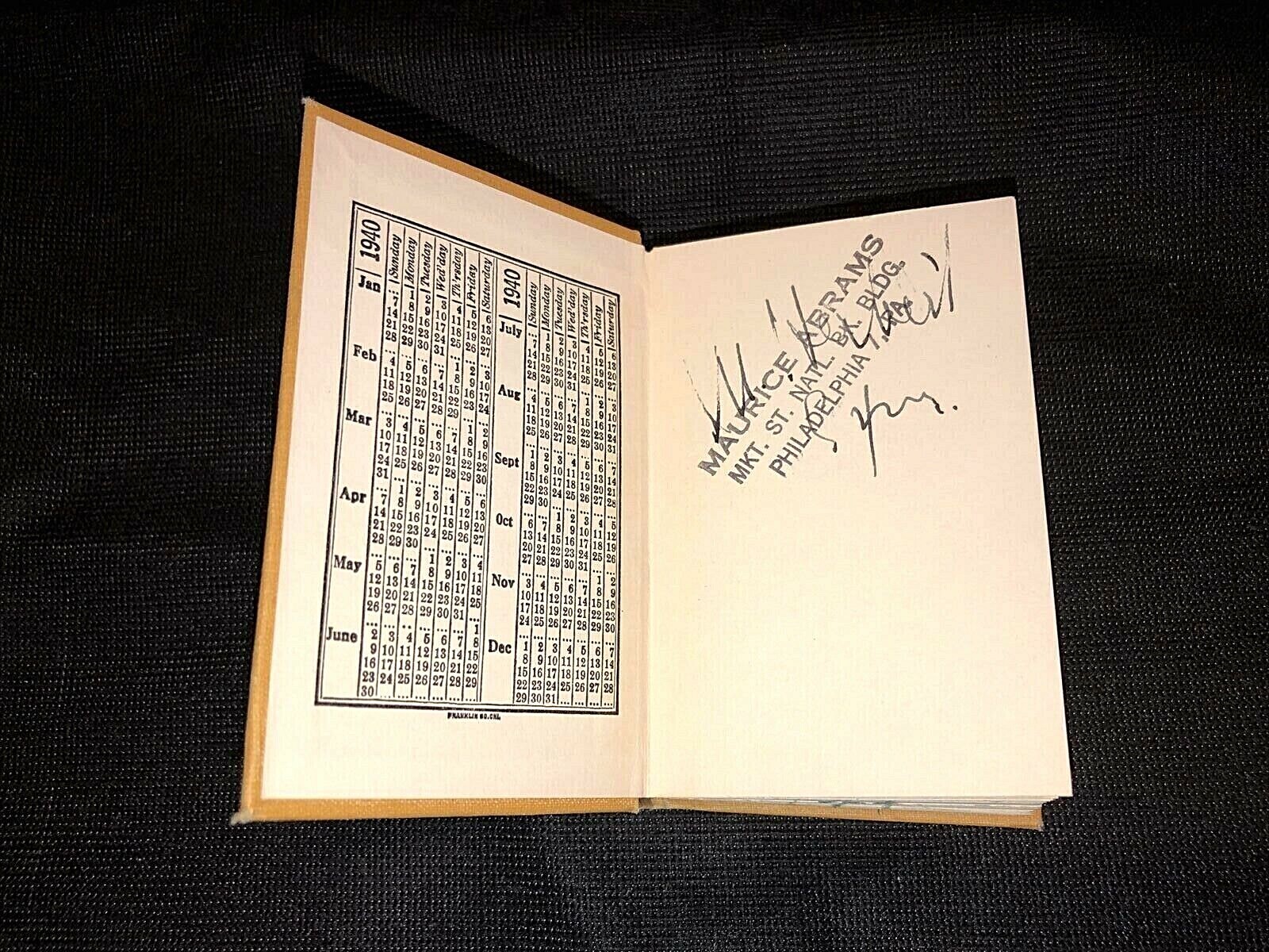 Rare Vintage 1940 Philadelphia Bar Complete Miniature Legal Directory 359 pages