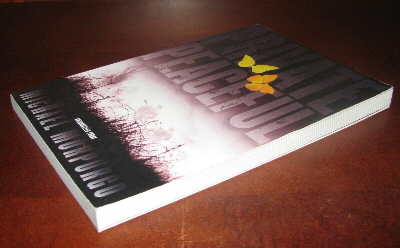 Private Peaceful Michael Morpurgo Uncorrected Proof ARC Scholastic WWI Fiction Y