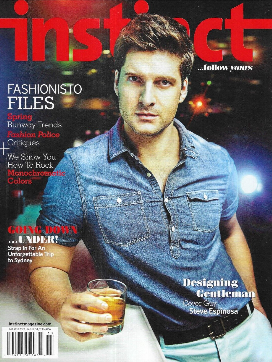 Instinct Magazine Steve Espinosa Runway Fashion Trends Sydney George Kostopoulos