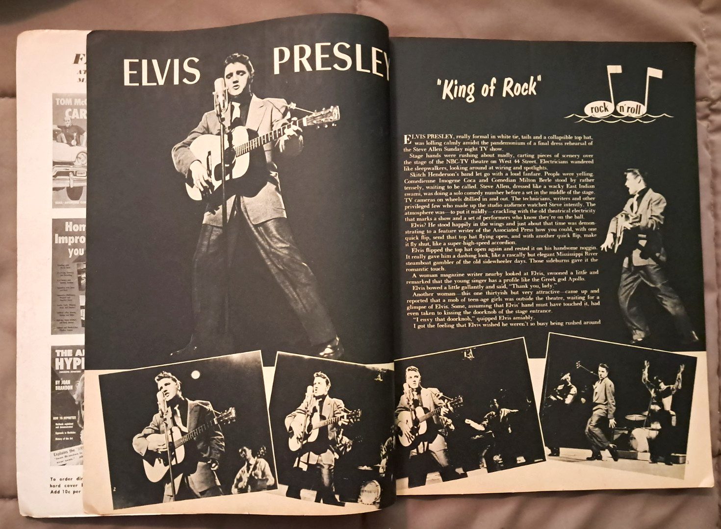 Rock ‘N Roll Stars 1956 Photo Magazine (Elvis/Fats Domino/Carl Perkins/Platters)