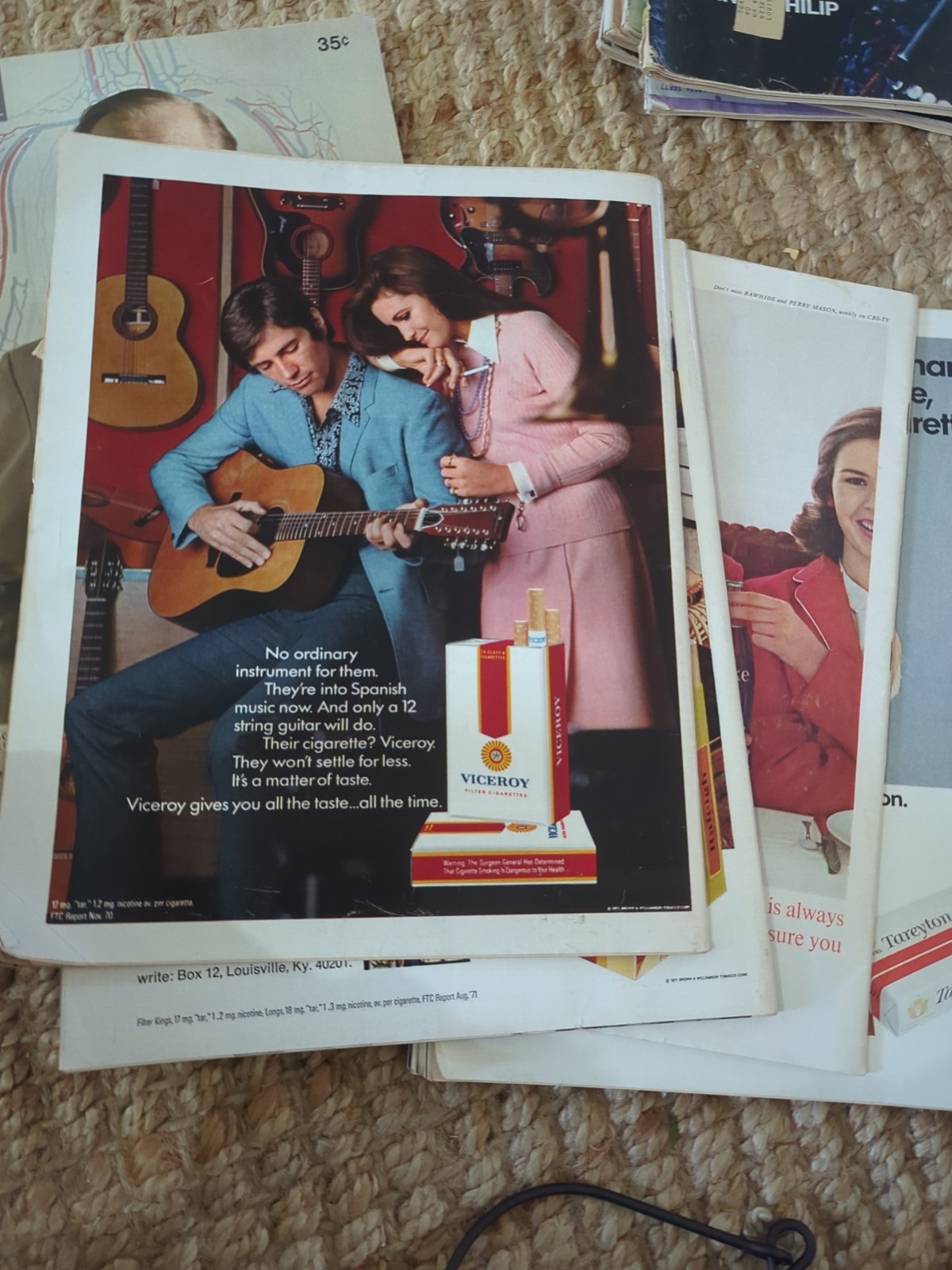 VTG Lot/8 Magazines’63 POST-JFK /’68 LIFE RF/, 6- 1971 LOOK Ads MCM Lifestyle