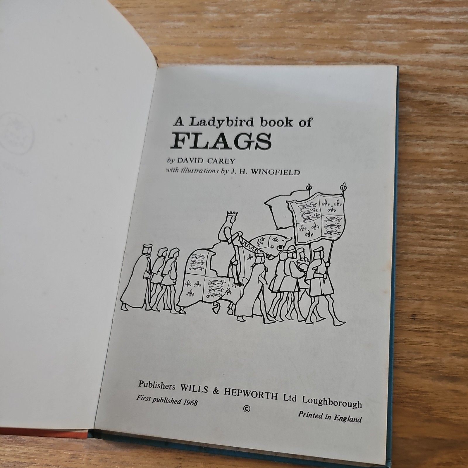 A Ladybird Book Of Flags Series 584 1st Edition David Carey J H Wingfield M8