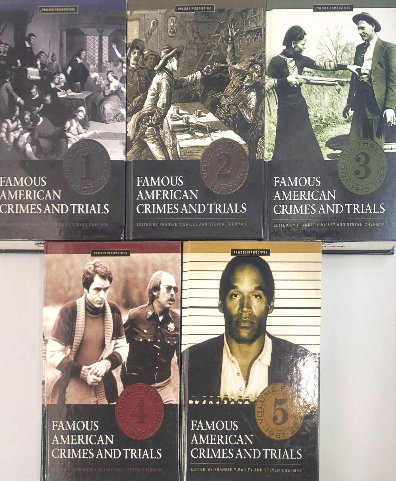 Famous American Crimes and Trials Complete 5 Vol Set Frankie Y Bailey Law Rfr