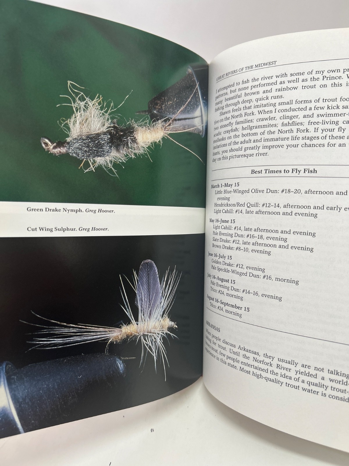 Vintage Fly Fishing Book «Great Rivers – Great Hatches» Meck & Hoover 1992 1st
