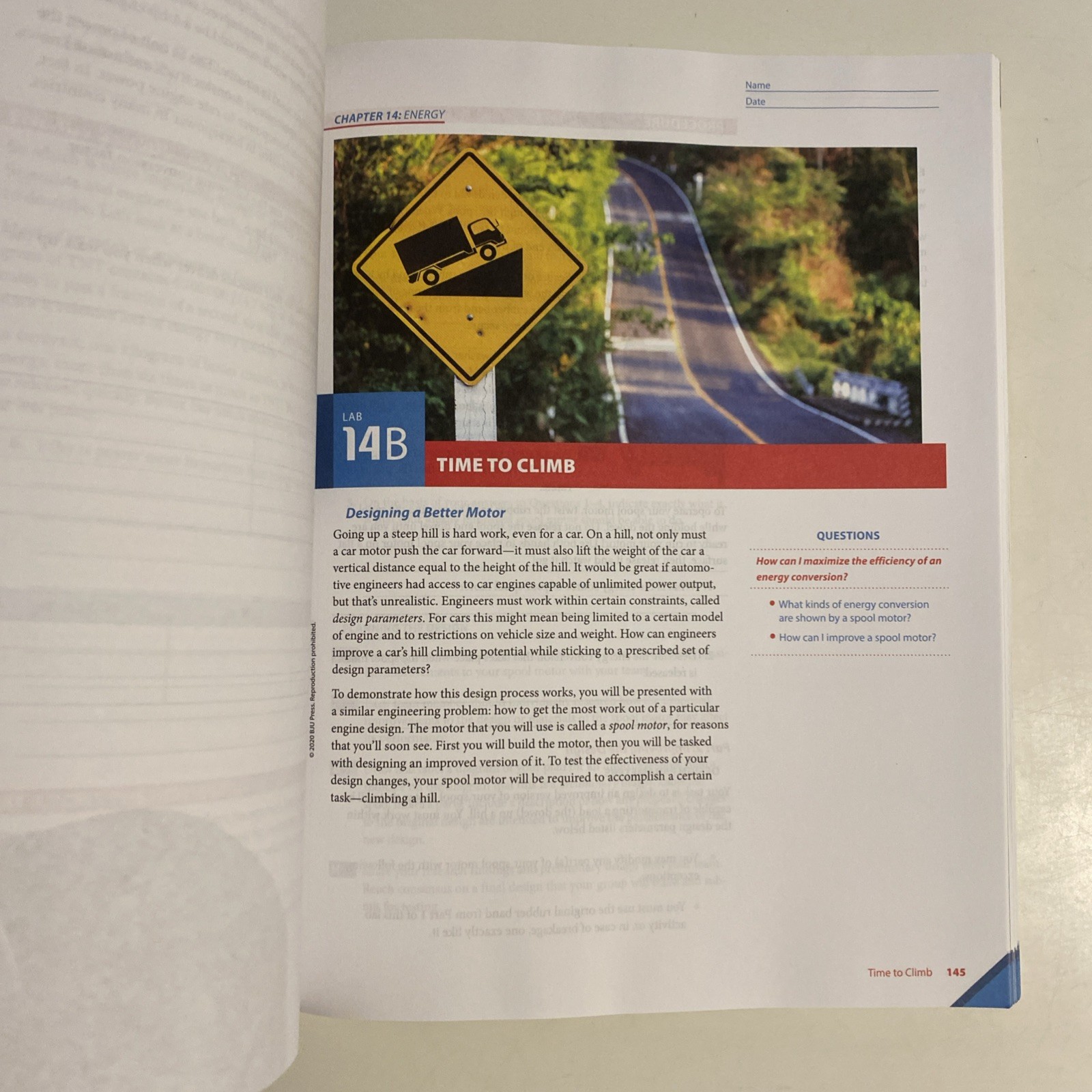 BJU Physical Science Lab Manual Sixth Education