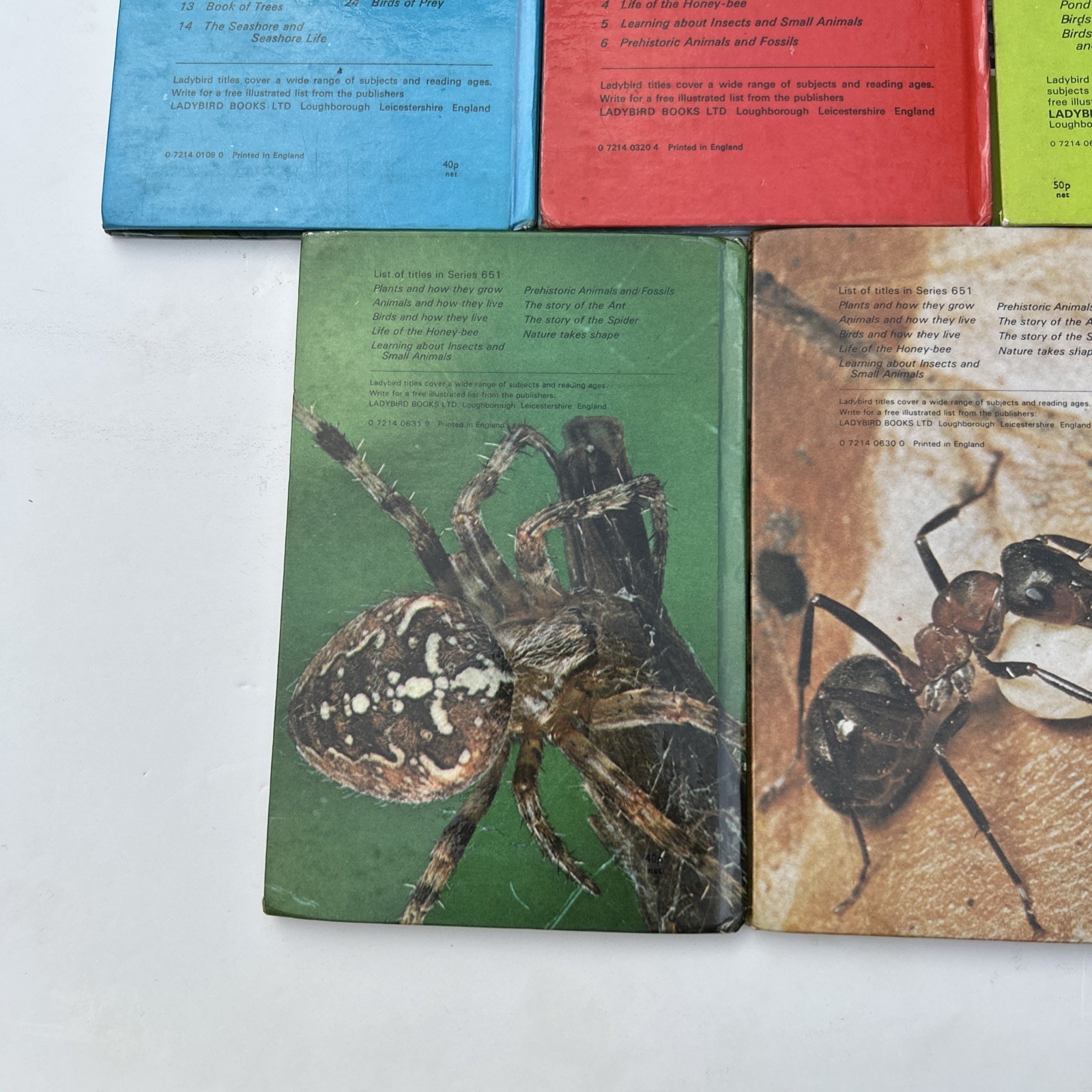 Job Lot 5 Rare Ladybird Children’s Books Natural History Theme 1980s Collectable