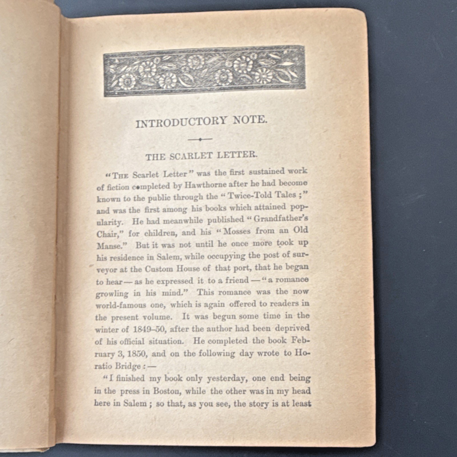 The Scarlet Letter by Nathaniel Hawthorne, Houghton Mifflin 182,, Salem Ed, HC