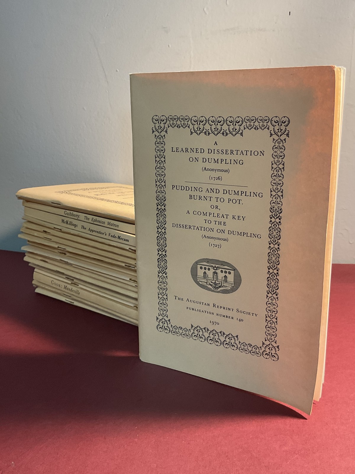 Augustan Reprint Society Collection Lot of 19 Literary Pamphlets 1967-1975
