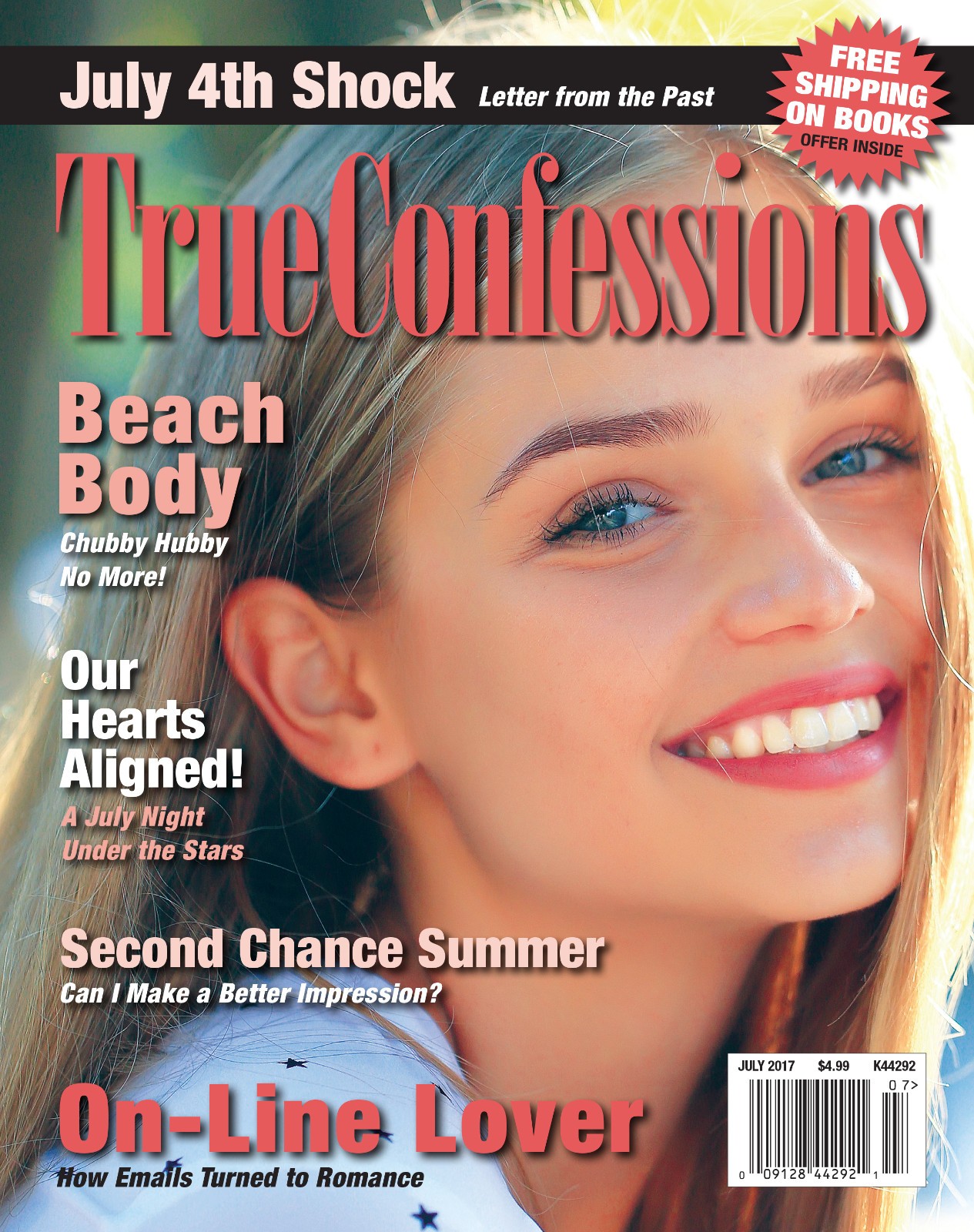 2017 True Confessions Magazines, 7 months, Jan, Feb, Mar, Apr, May, Jun & Jul.
